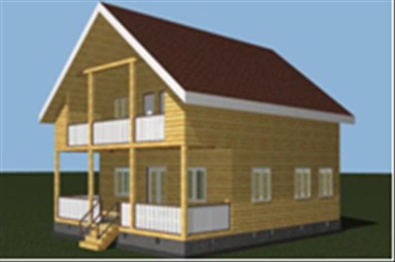 Дом из профилированного бруса 150х150 или 150х100 №47