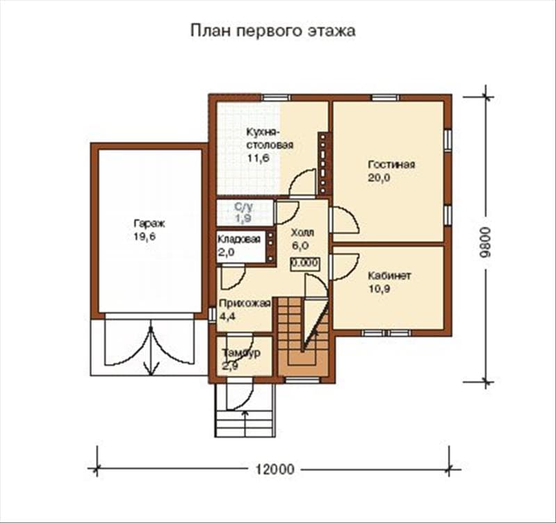 Проект дома с гаражом №94
