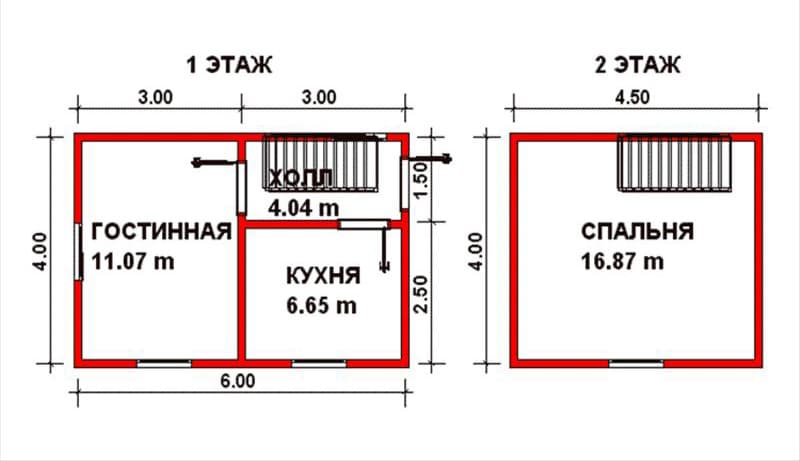 Проект дачного дома 4 на 6 №112