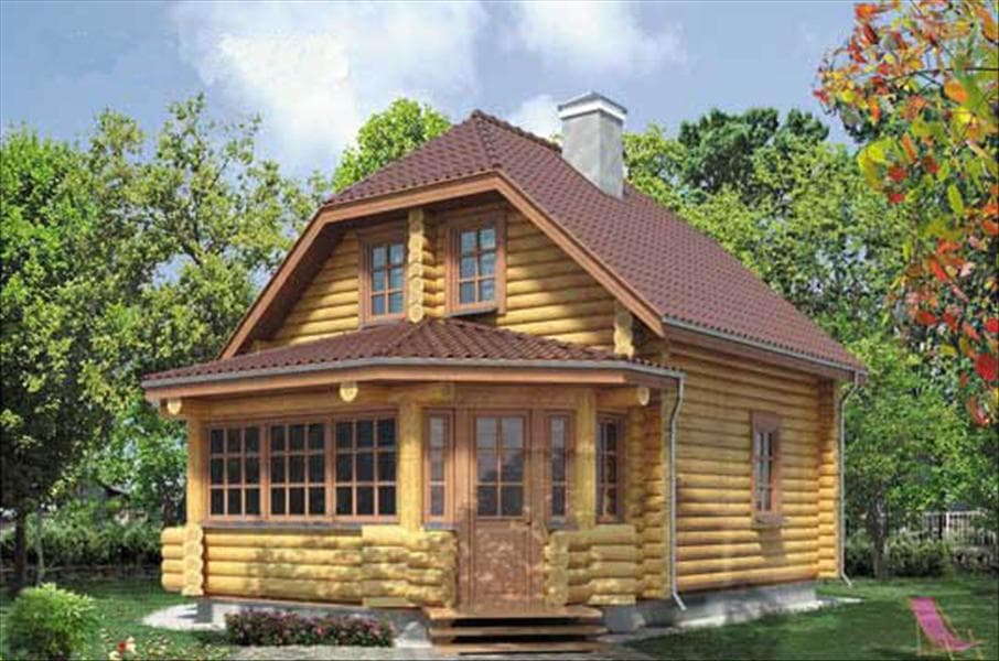 Проект дачного дома 6 Х 7 №12