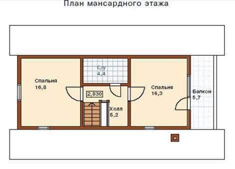 Сруб дома из бревна 7 Х 11 №13