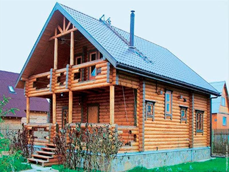 Проект дома из бревна №15