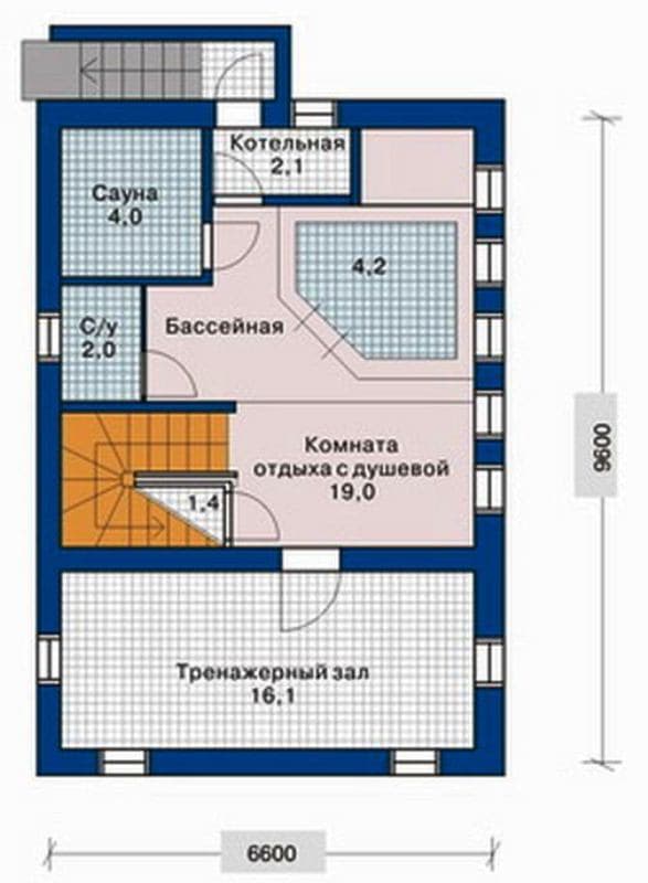 Проект дома из бревна ДР-18