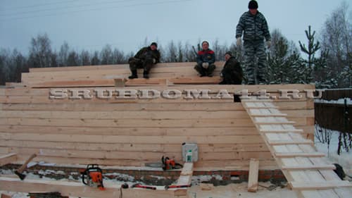 Строительство бани из бруса 6×9 метров