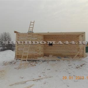 Строительство дома из бруса 150×150, размер 8×10,5 м