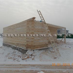 Строительство дома из бруса 150×150, размер 8×10,5 м