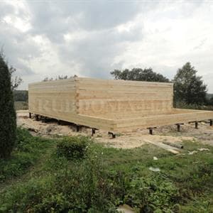 Строительство дома из бруса 8×8 м