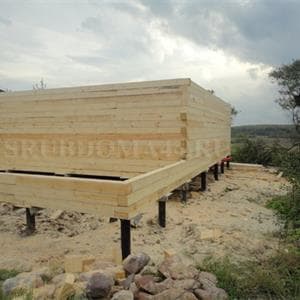Строительство дома из бруса 8×8 м