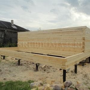Строительство дома из бруса 8×8 м