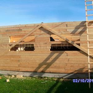 Строительство дома из бруса 9×12 м