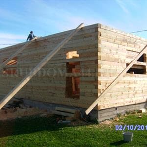 Строительство дома из бруса 9×12 м