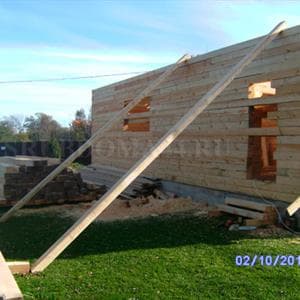 Строительство дома из бруса 9×12 м