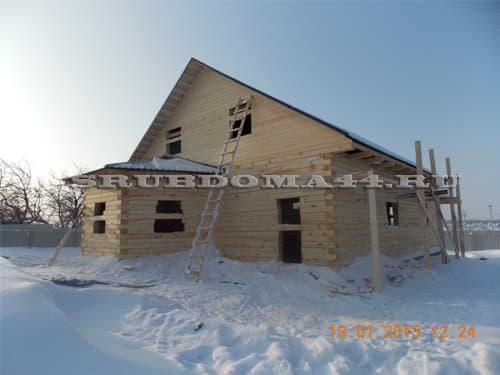 Строительство дома из бруса 10×12 м