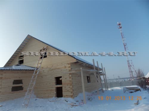 Строительство дома из бруса 10×12 м